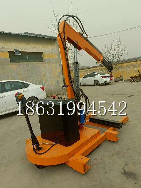 土默特右旗自卸车厢随车吊 自制轮式四不像起重机 四驱平板吊 5吨 贵盛